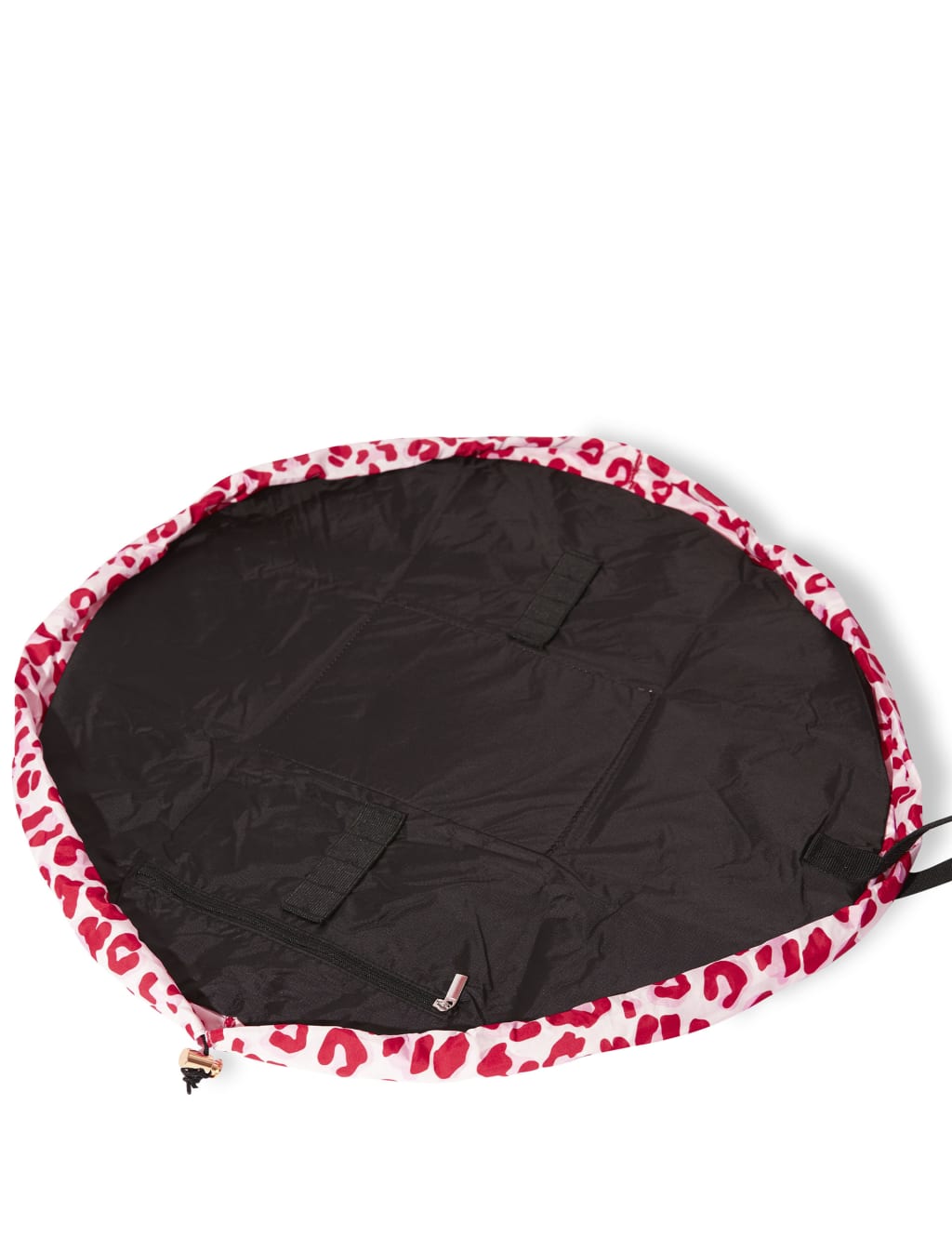 Open Flat Makeup Bag In Pink Leopard 5 of 6