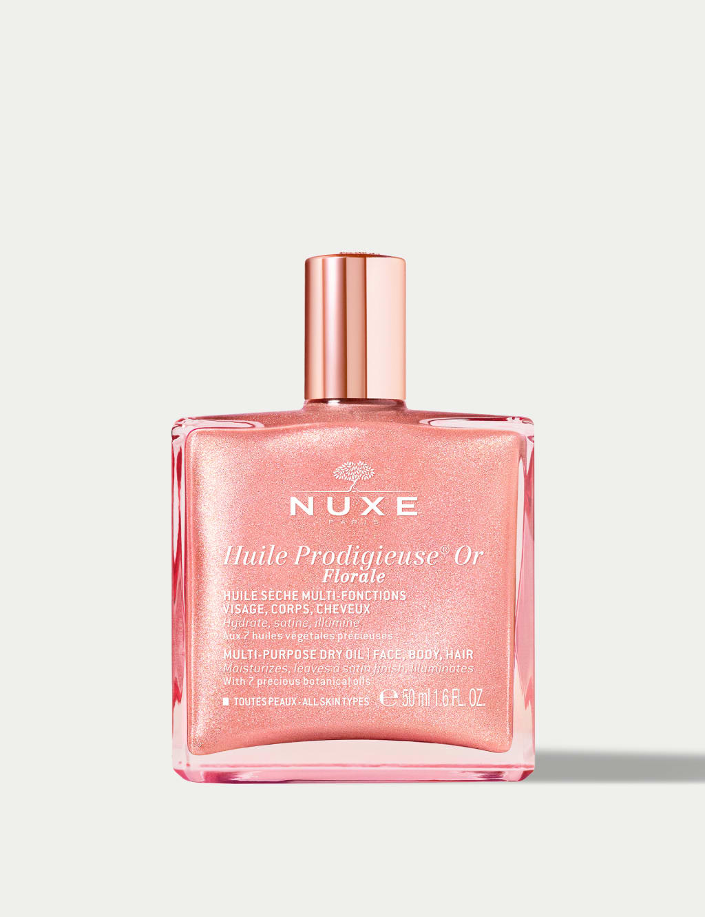 Huile Prodigieuse Florale Gold Shimmer Multipurpose Dry Oil 50ml 1 of 7