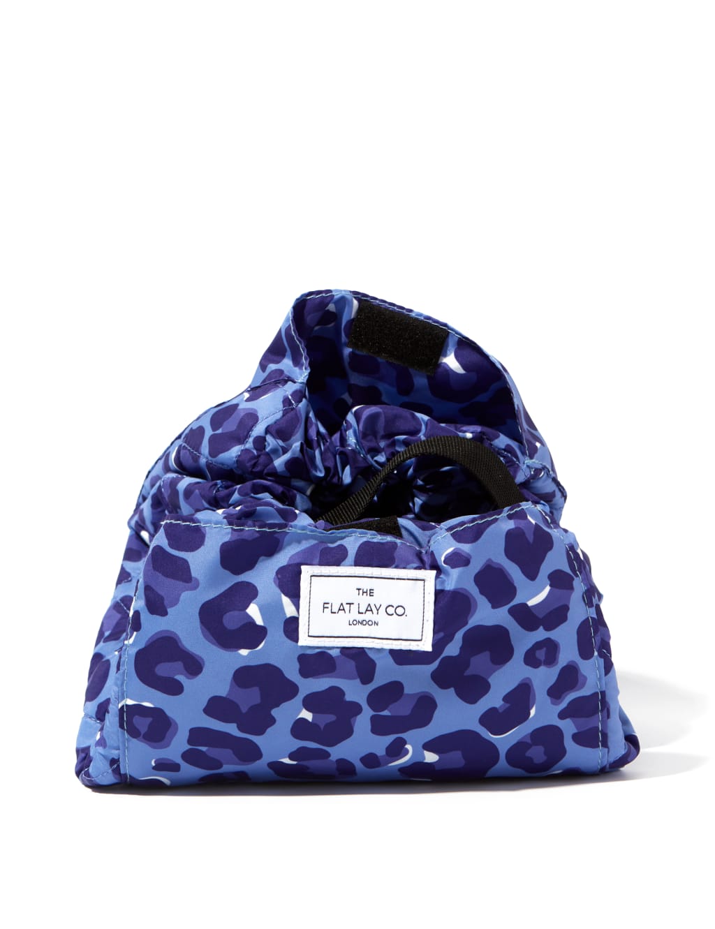 Blue Leopard Full Size Flat Lay Makeup Bag 3 of 10