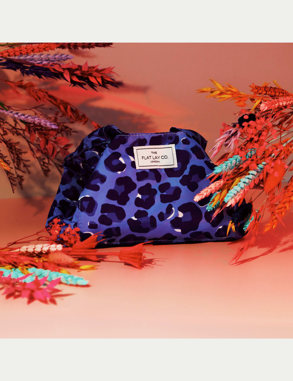 Blue Leopard Full Size Flat Lay Makeup Bag 8 of 10