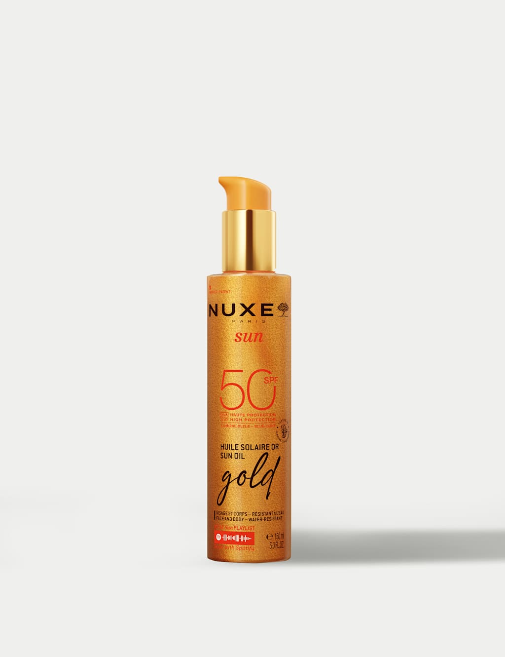 NUXE Sun Oil Gold Shimmer High Protection SPF50 150ml 1 of 6