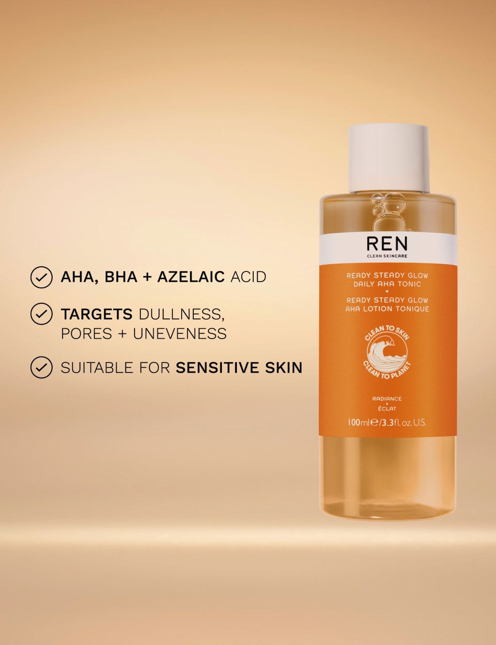 Ready Steady Glow Daily AHA Tonic 100ml 3 of 4