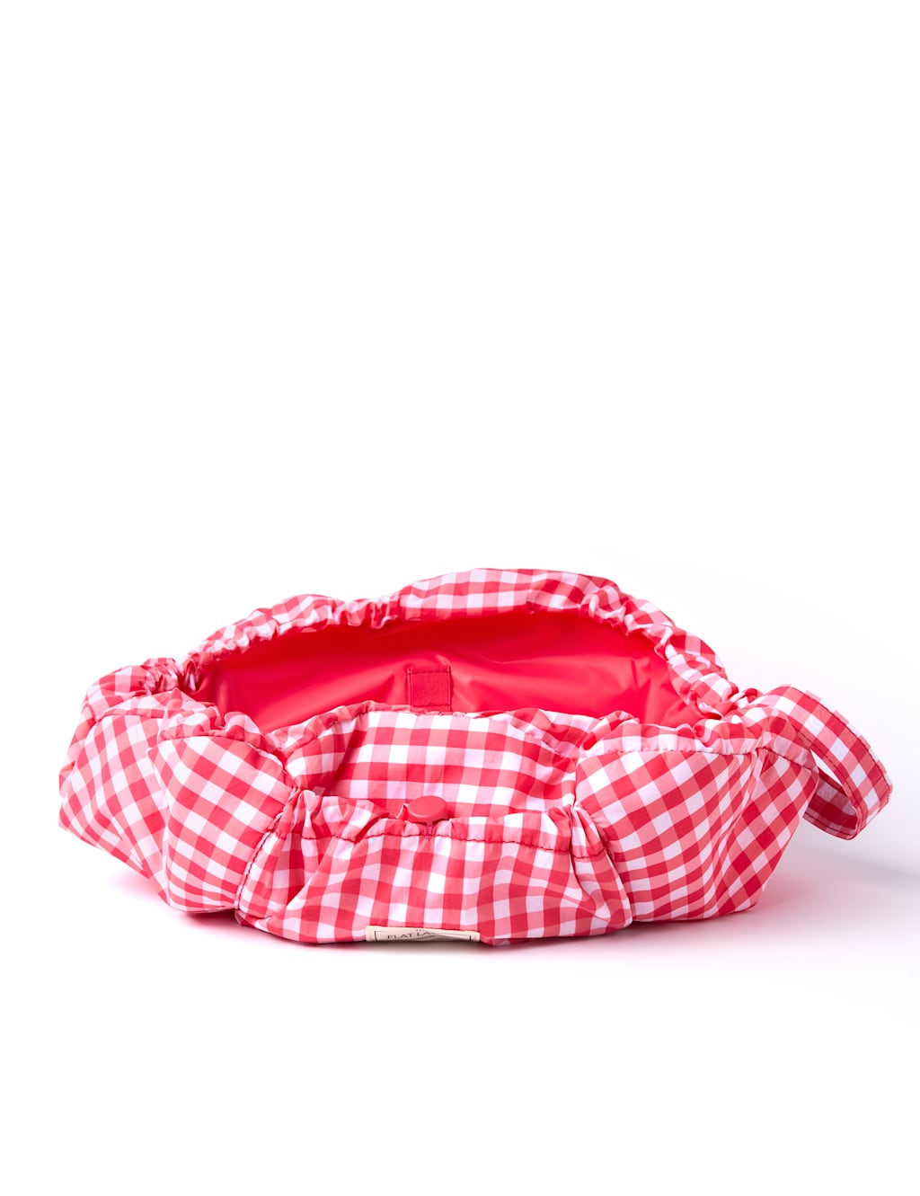 Drawstring Flat Lay Makeup Bag - Red Gingham 6 of 7