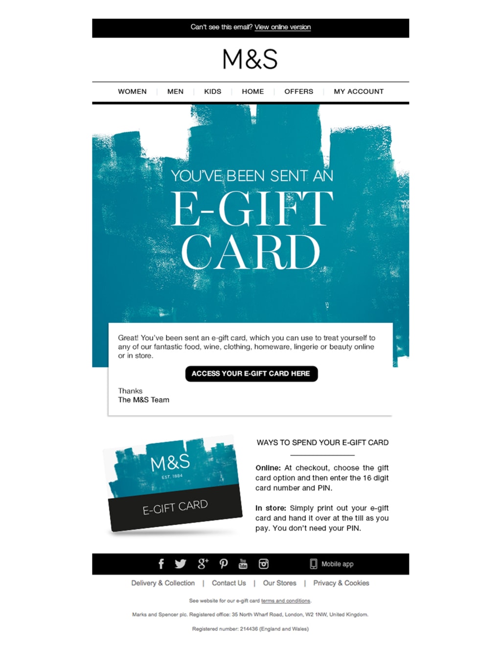 Hummingbird E-Gift Card 2 of 2