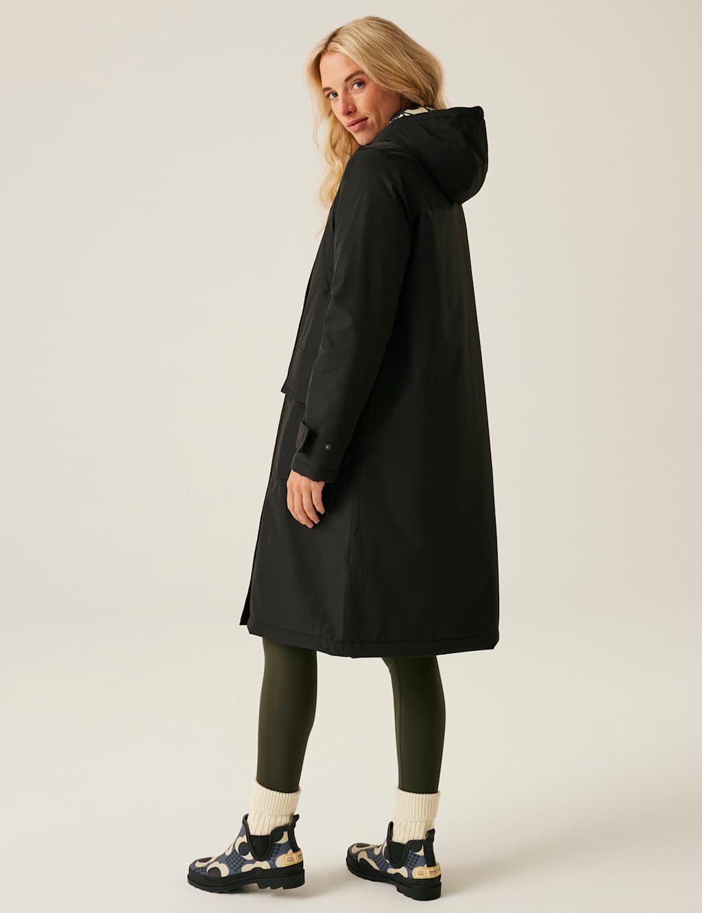 Orla Kiely Waterproof Hooded Longline Coat 4 of 9