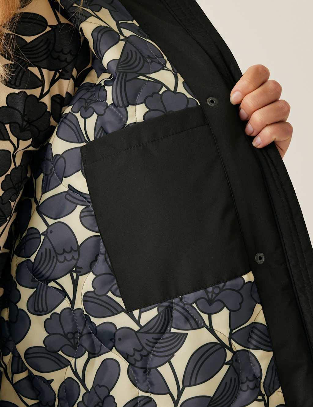 Orla Kiely Waterproof Hooded Longline Coat 8 of 9