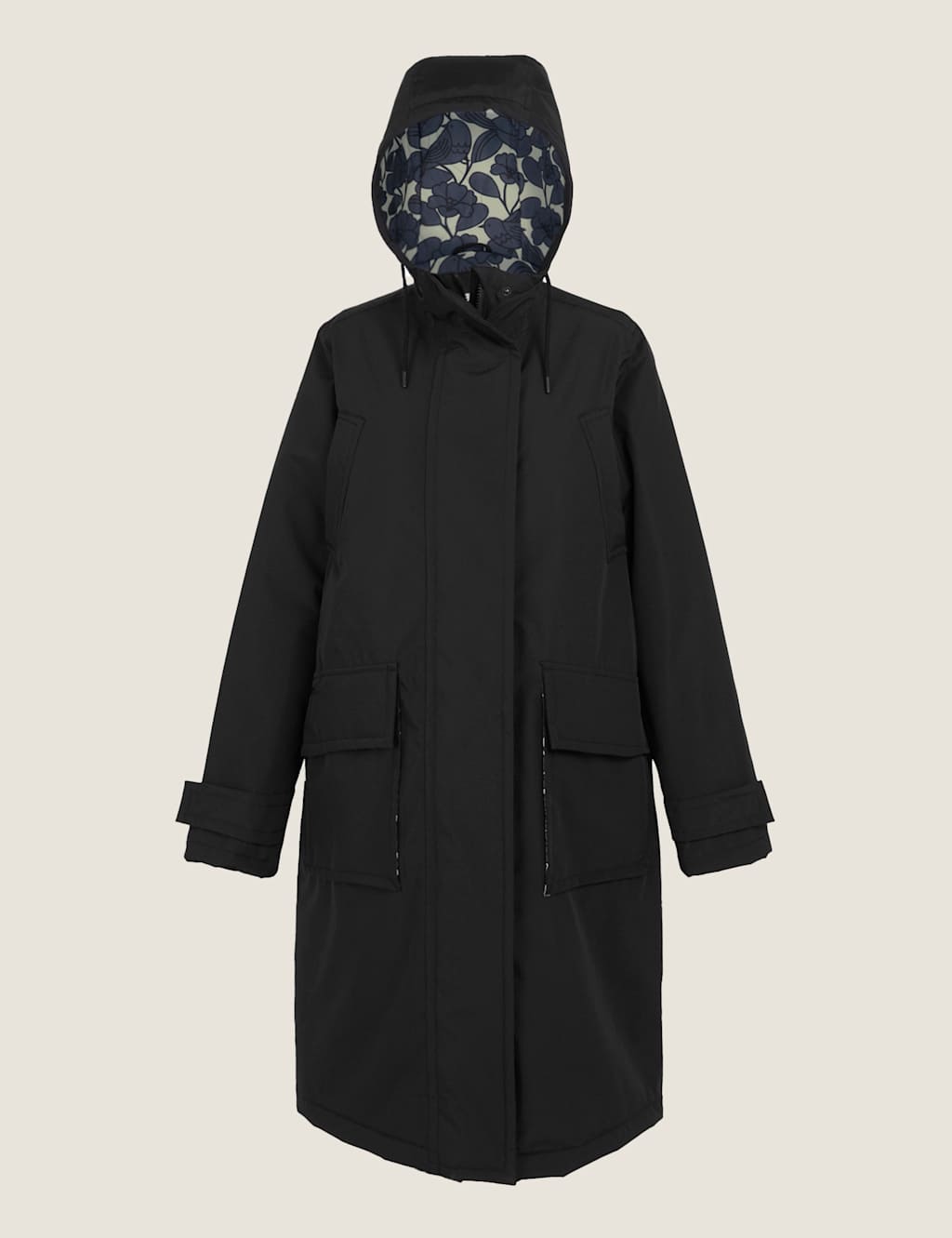 Orla Kiely Waterproof Hooded Longline Coat 2 of 9