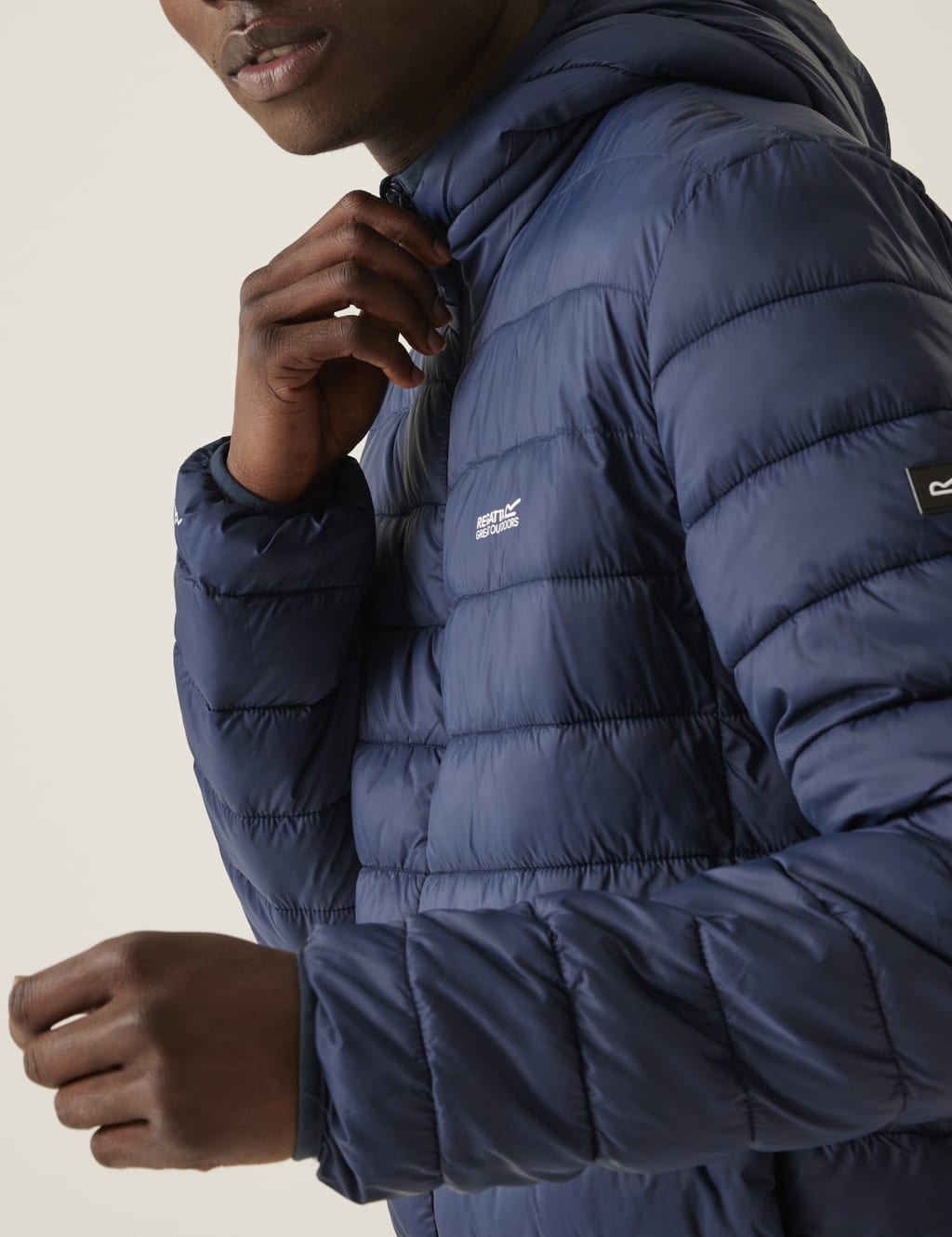 Hooded quilted puffer jacket outlet