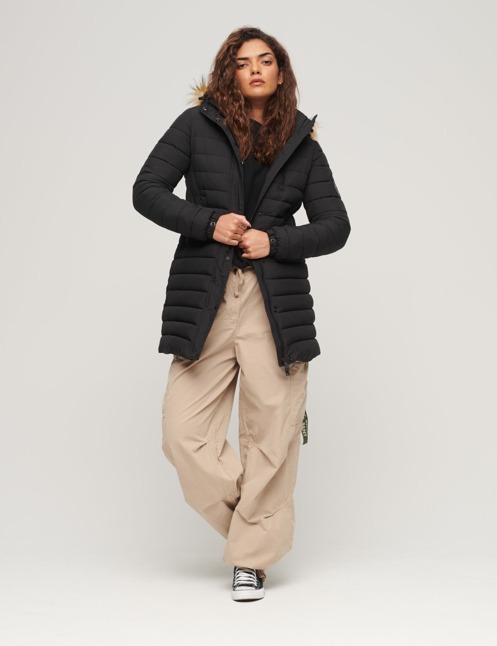 Puffer hooded coats deals