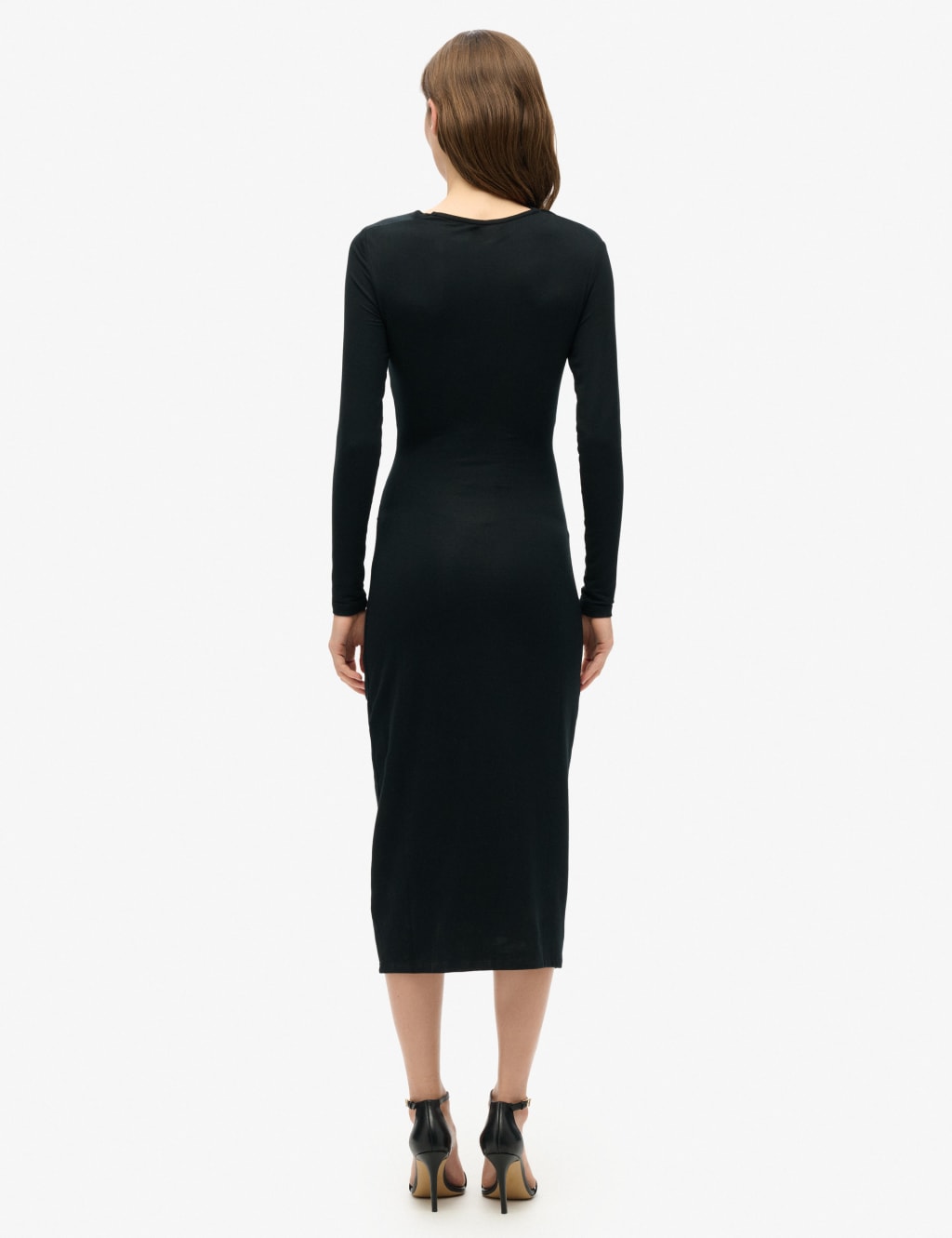 Ruched Midi Bodycon Dress 4 of 4