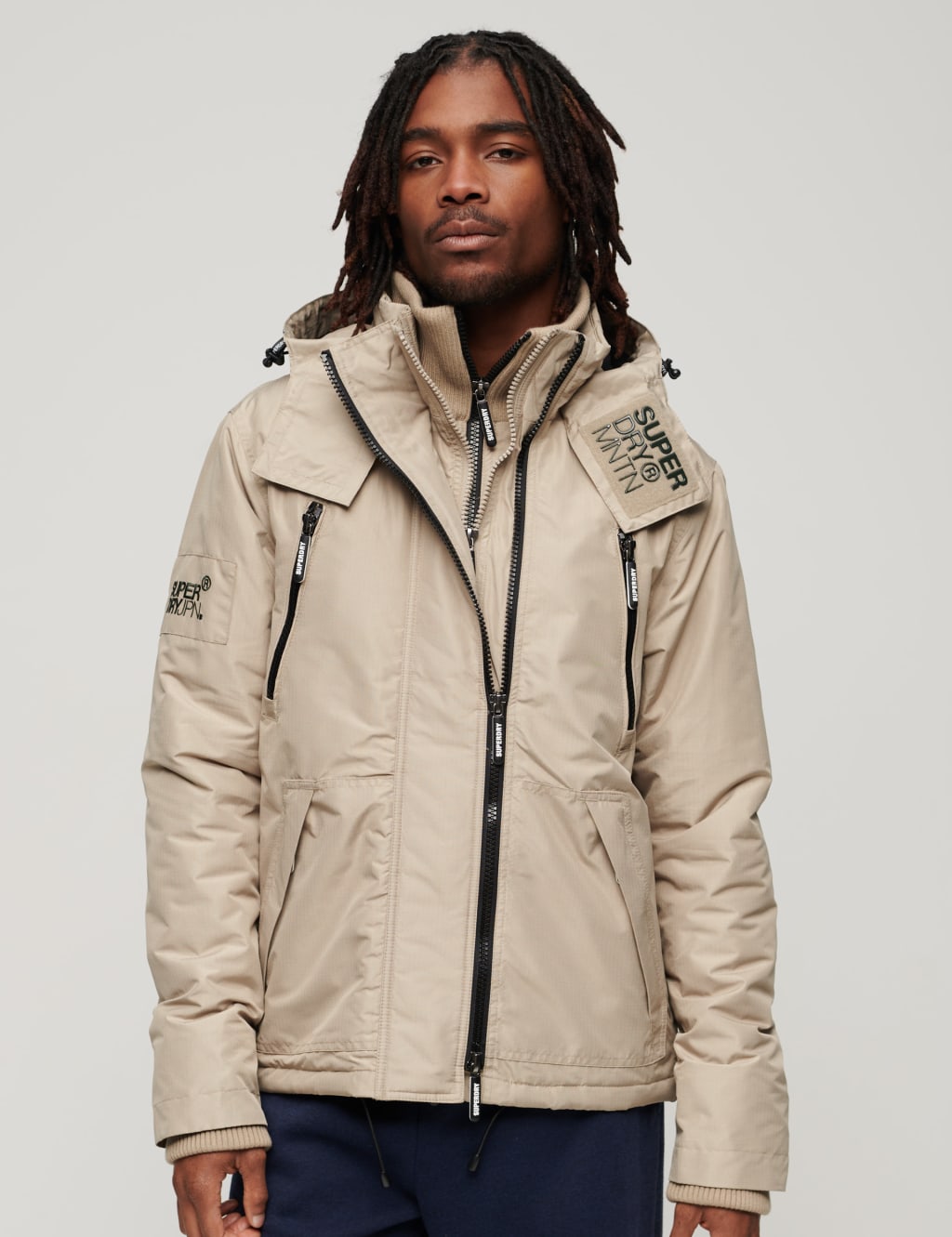 Hooded Padded Double Collar Anorak 1 of 3