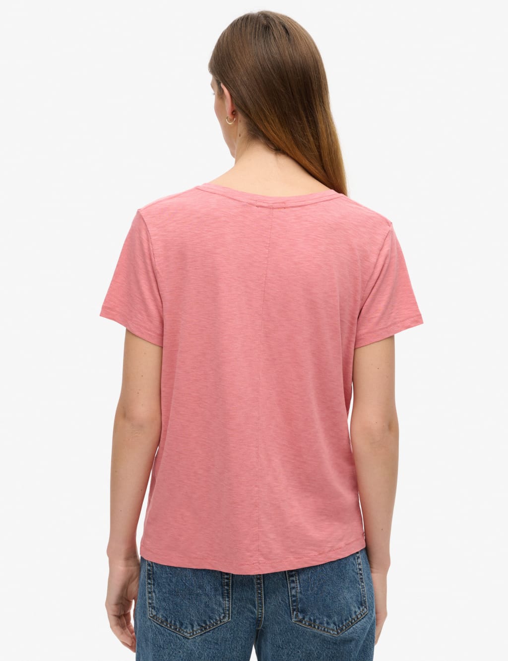 Cotton Rich Embroidered V-Neck T-Shirt 3 of 6