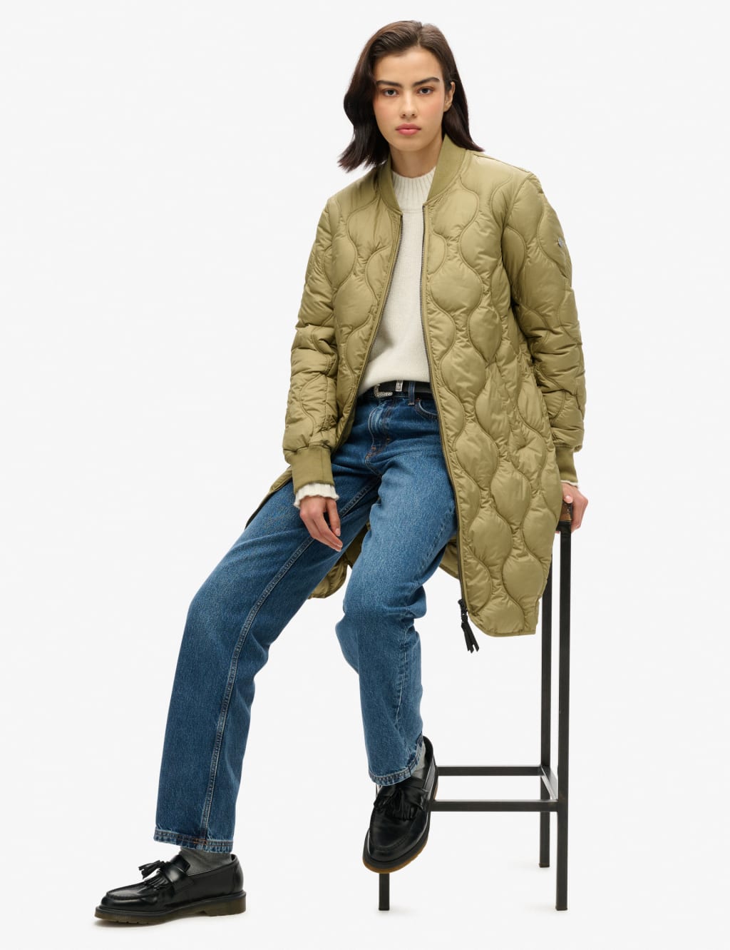 Quilted Lightweight Relaxed Coat 4 of 9