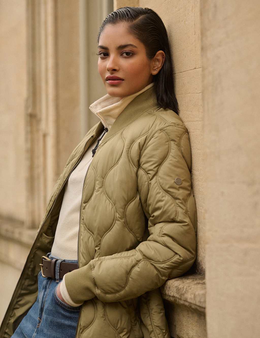 Quilted Lightweight Relaxed Coat 9 of 9