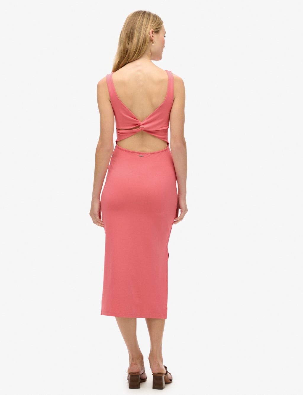 Jersey Cut Out Detail Midi Bodycon Dress 4 of 6