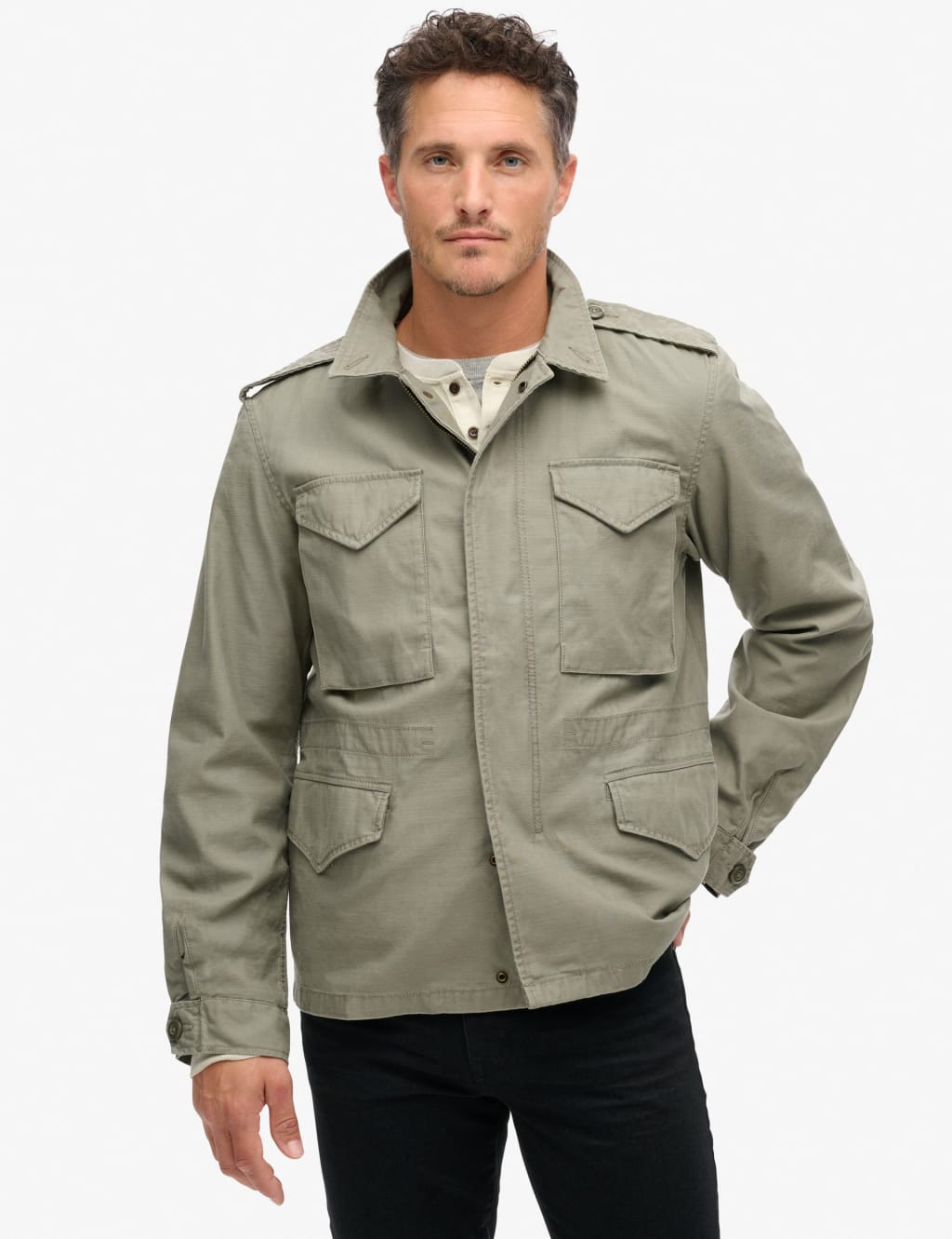Pure Cotton Utility Jacket 1 of 5