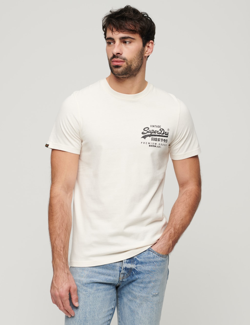Pure Cotton Bird Graphic Crew Neck T-Shirt 1 of 6