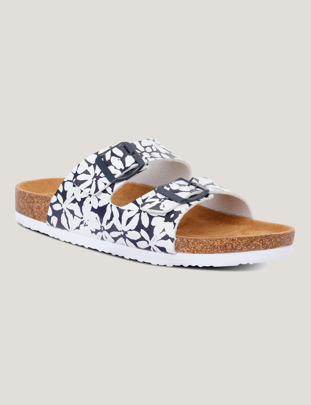Lady Mia Floral Buckle Footbed Sliders 4 of 7