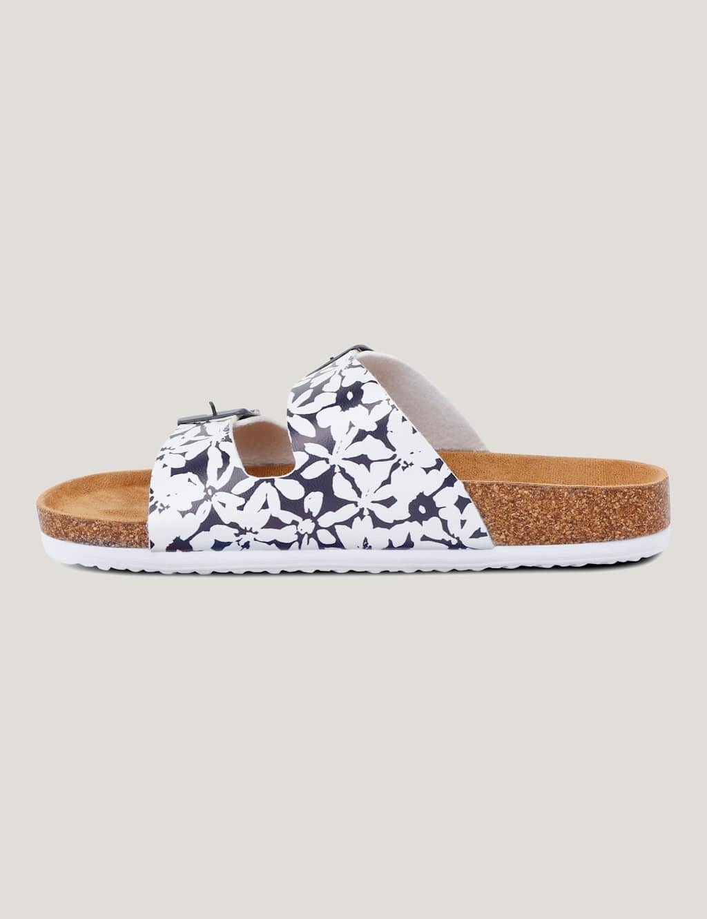 Lady Mia Floral Buckle Footbed Sliders 6 of 7
