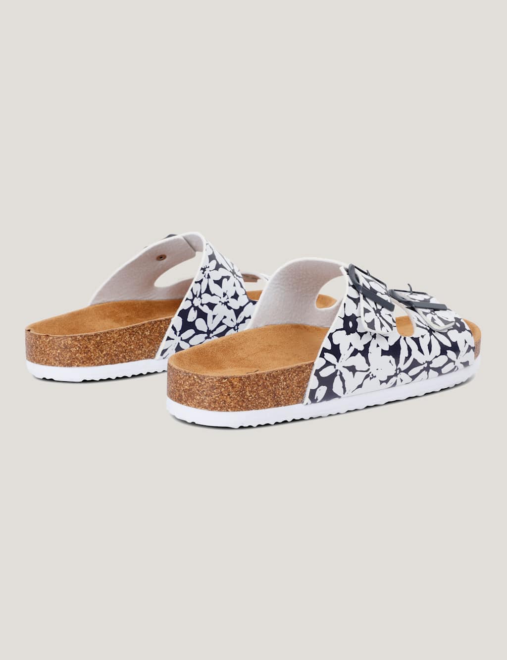 Lady Mia Floral Buckle Footbed Sliders 7 of 7