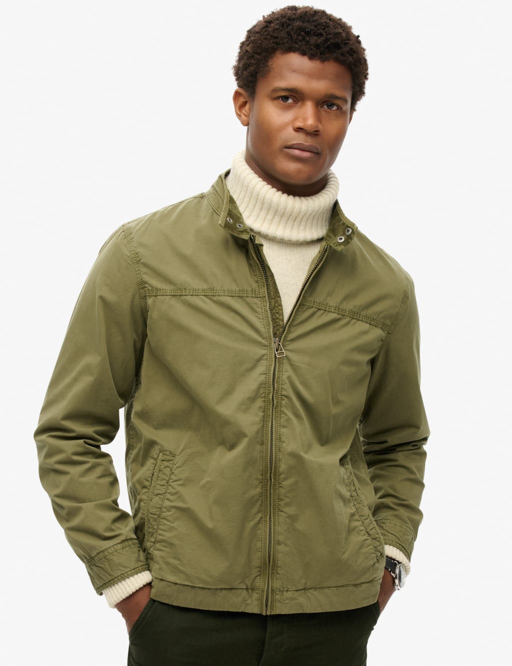 Nordic harrington jacket top