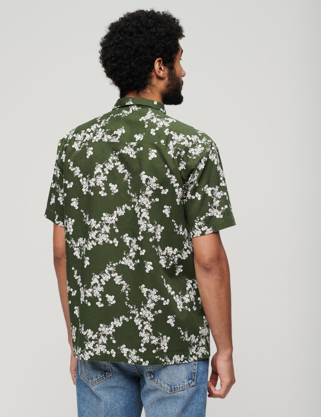 Linen Blend Printed Shirt 4 of 6