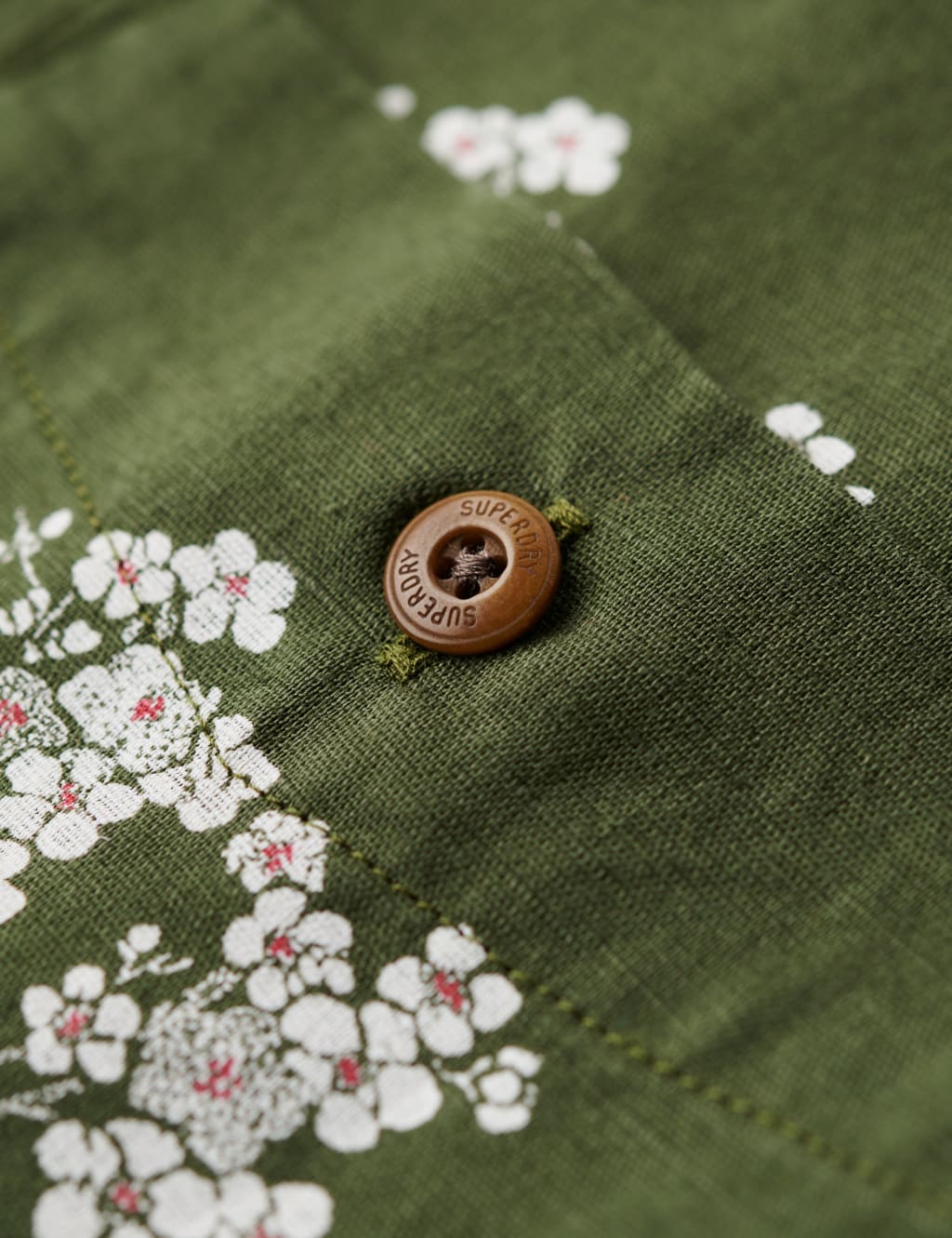Linen Blend Printed Shirt 5 of 6