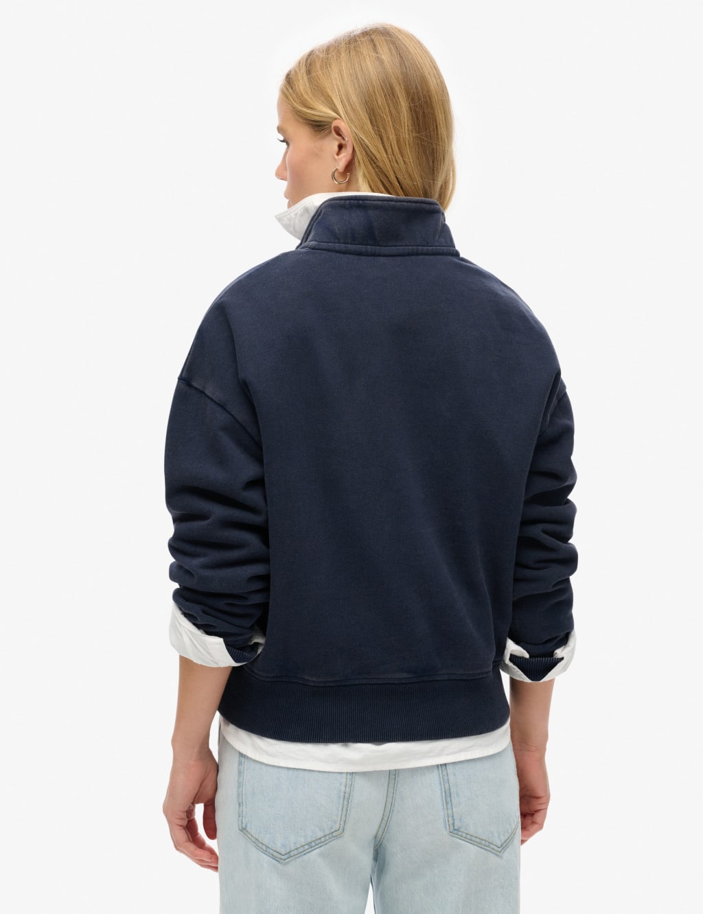 Pure Cotton Half Zip Sweatshirt 4 of 5