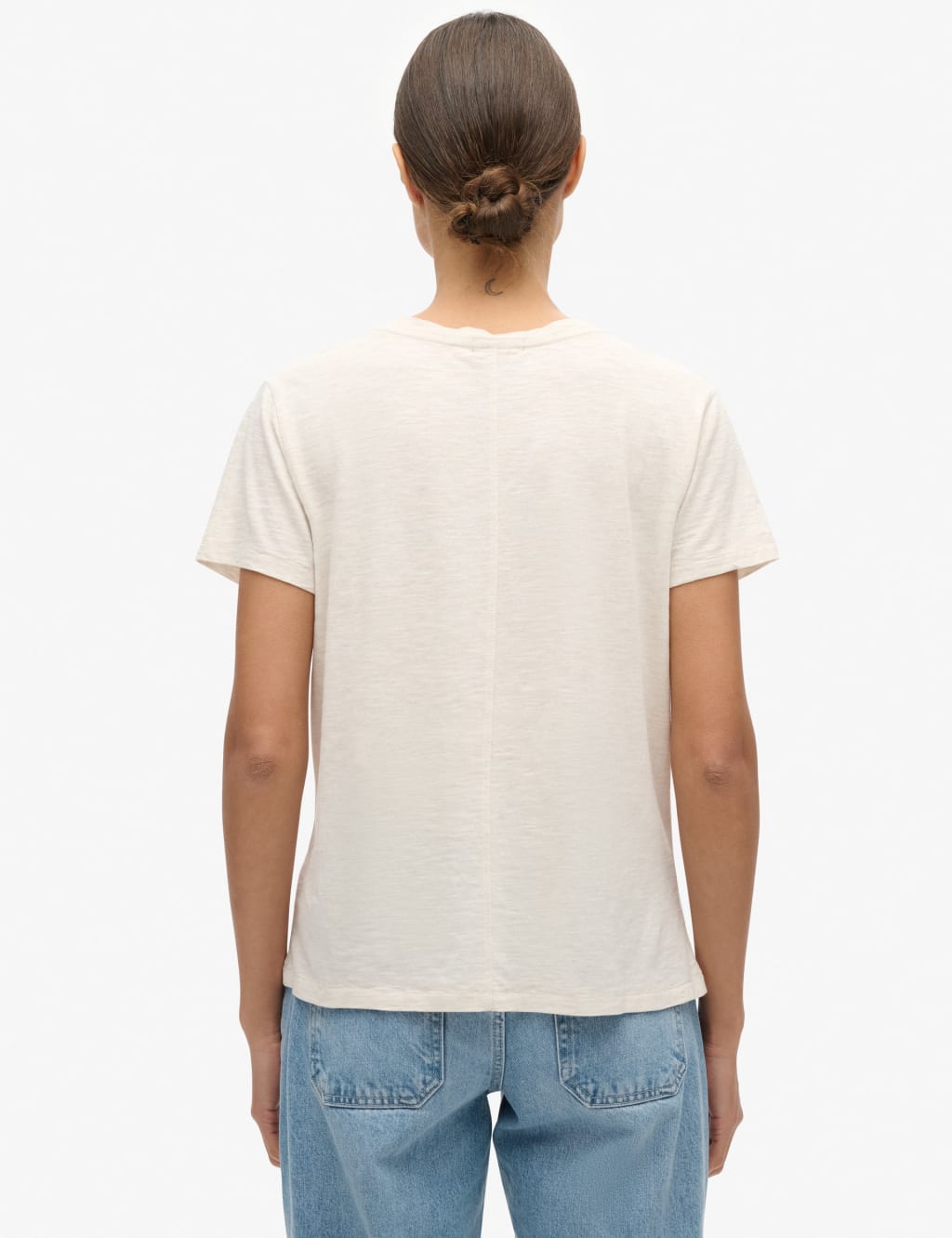 Cotton Rich Embroidered V-Neck T-Shirt 3 of 4