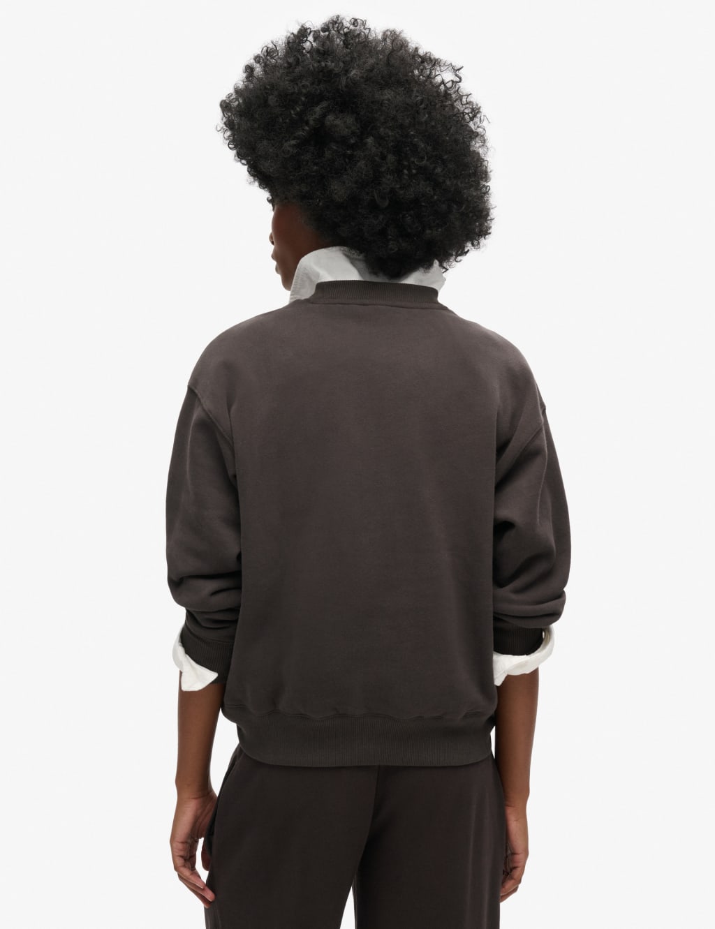 Cotton Rich Embroidered Crew Neck Relaxed Sweatshirt 4 of 7