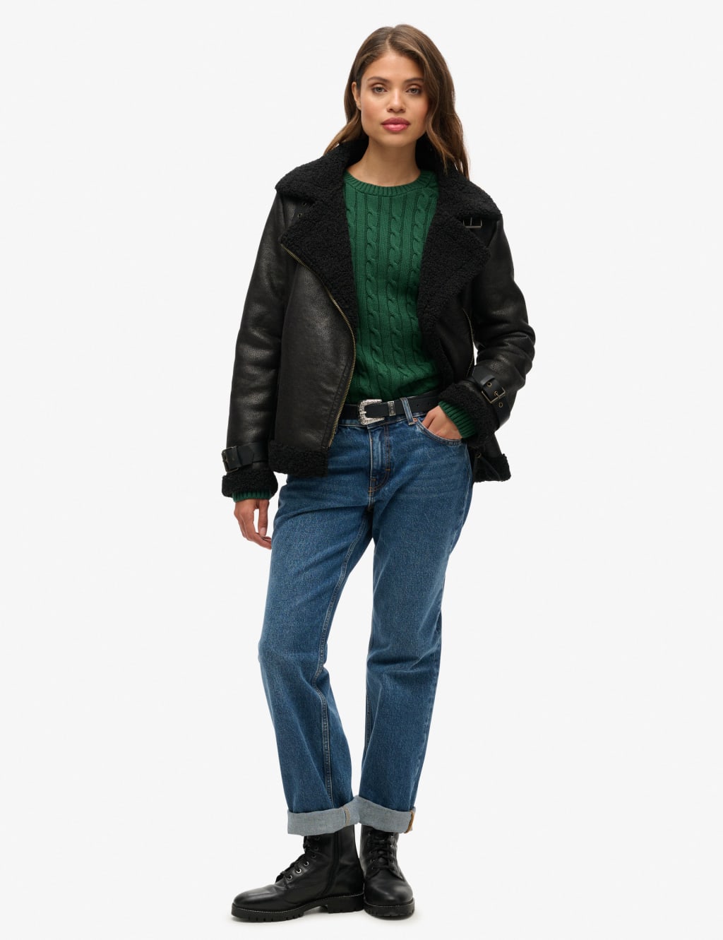 Slouchy Cable Knit Jumper 5 of 6