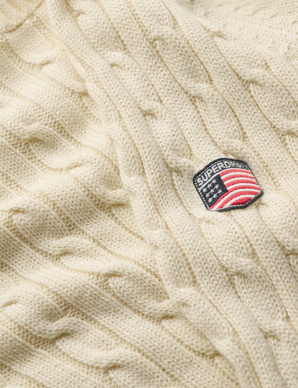 Slouchy cable knit sweater best sale