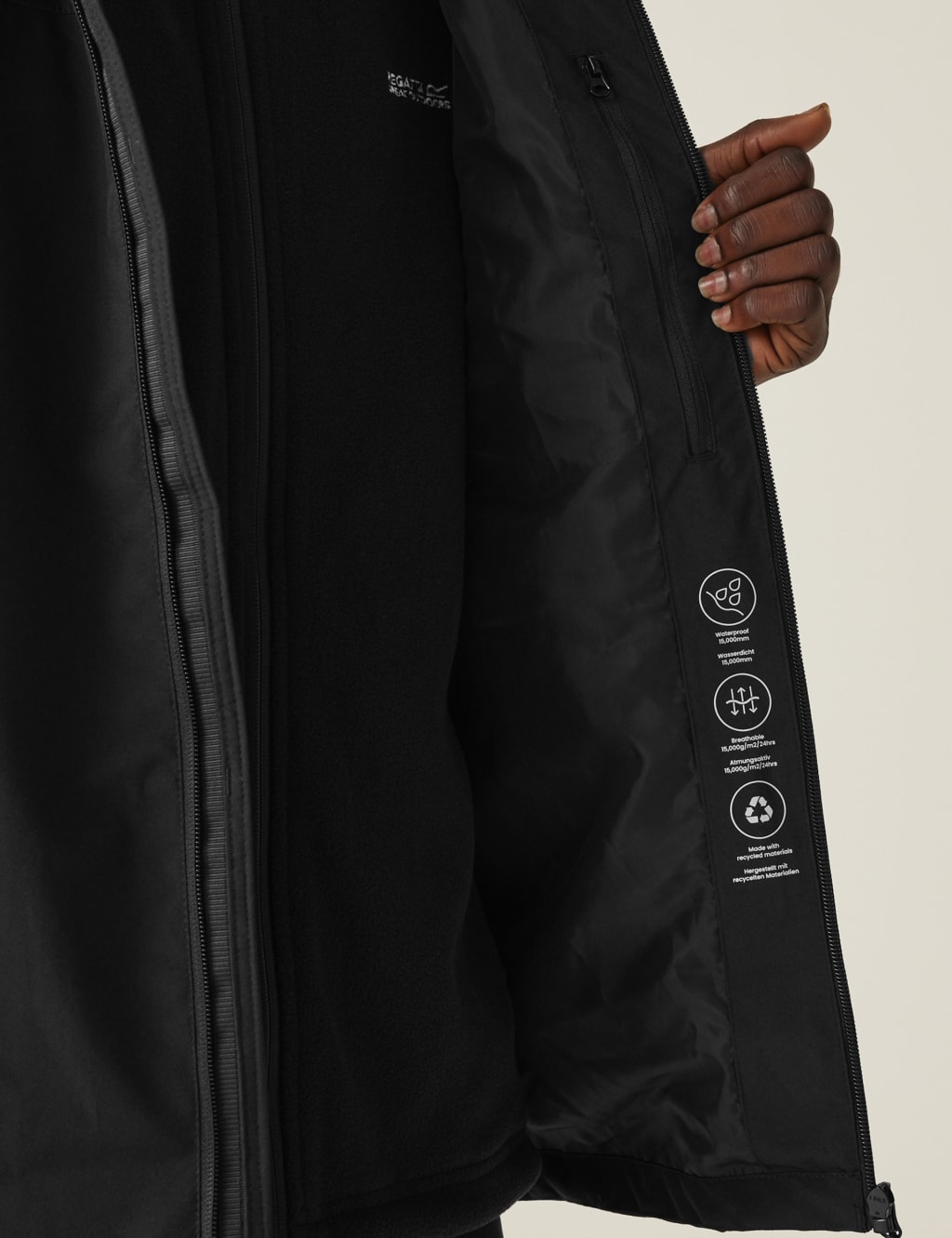 Coriver 3 in 1 Hooded Waterproof Jacket 6 of 8