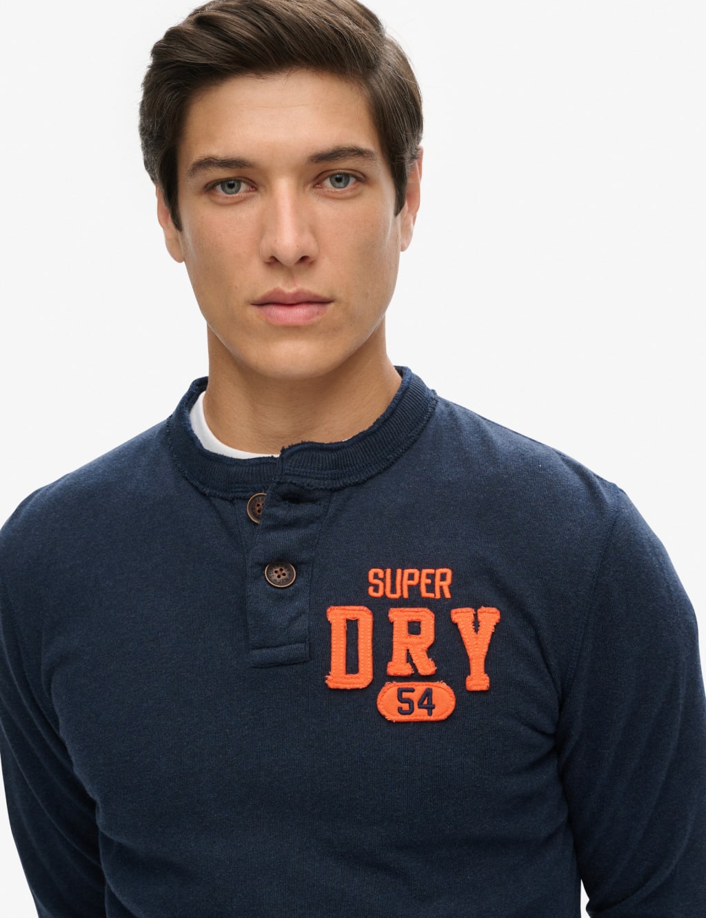 Slim Fit Pure Cotton Grandad Collar Top 3 of 5