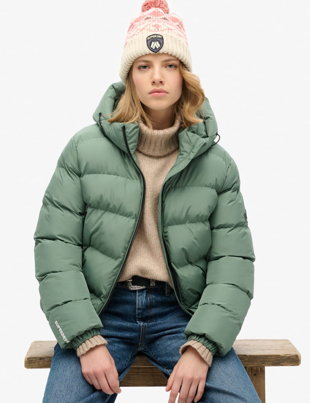 Padded Hooded High Neck Puffer Jacket 4 of 7