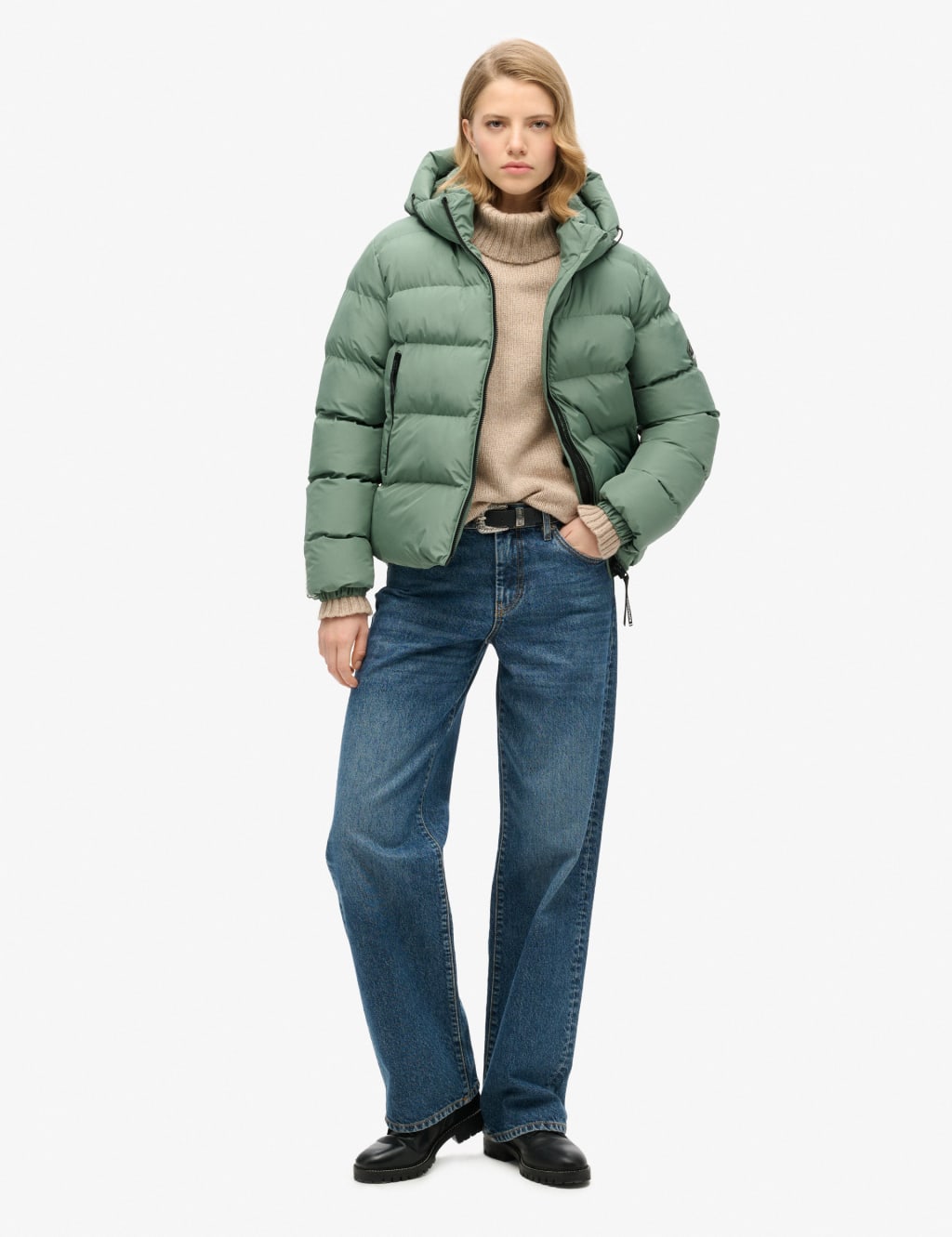 Padded Hooded High Neck Puffer Jacket 5 of 7