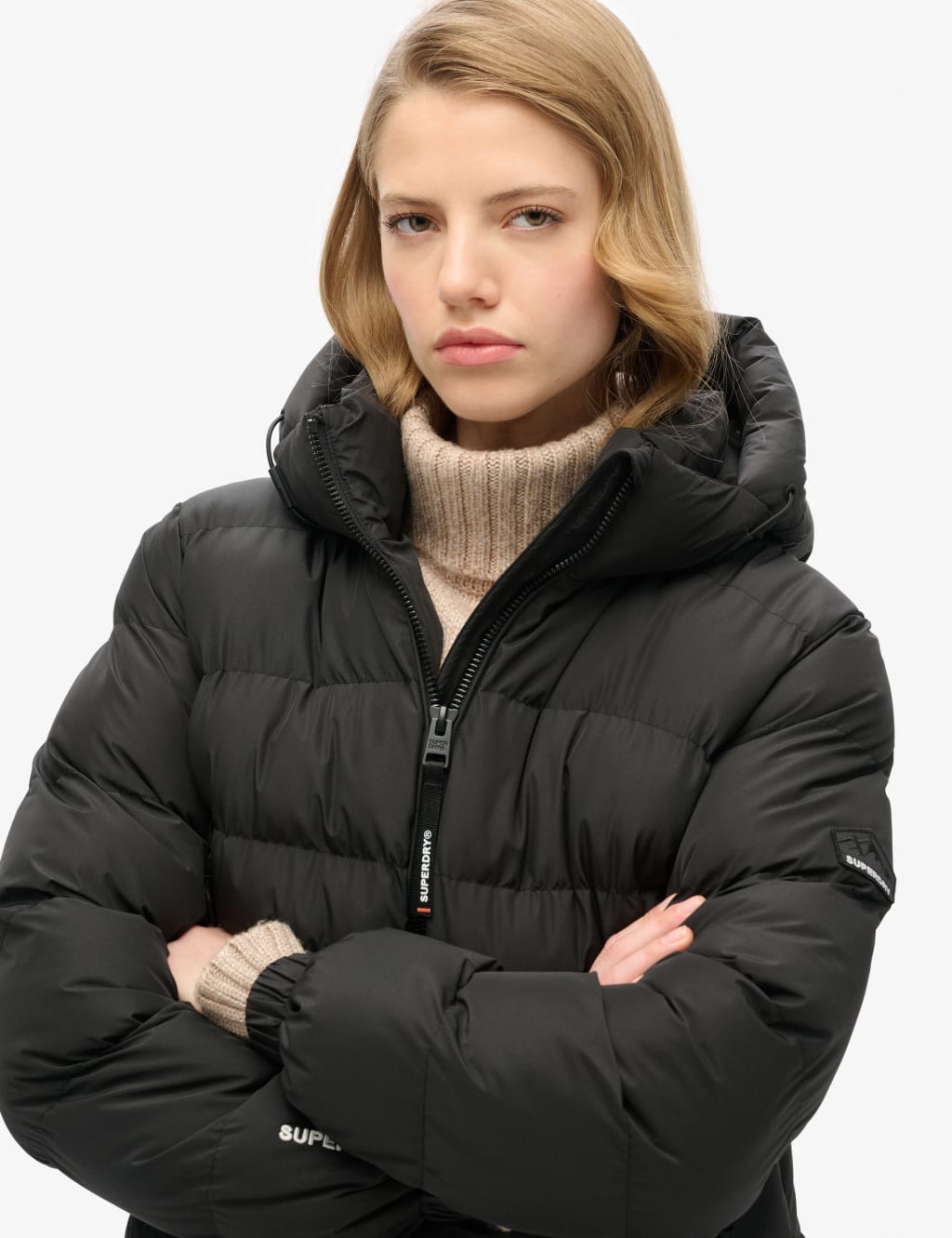 Padded Hooded High Neck Puffer Jacket 5 of 8