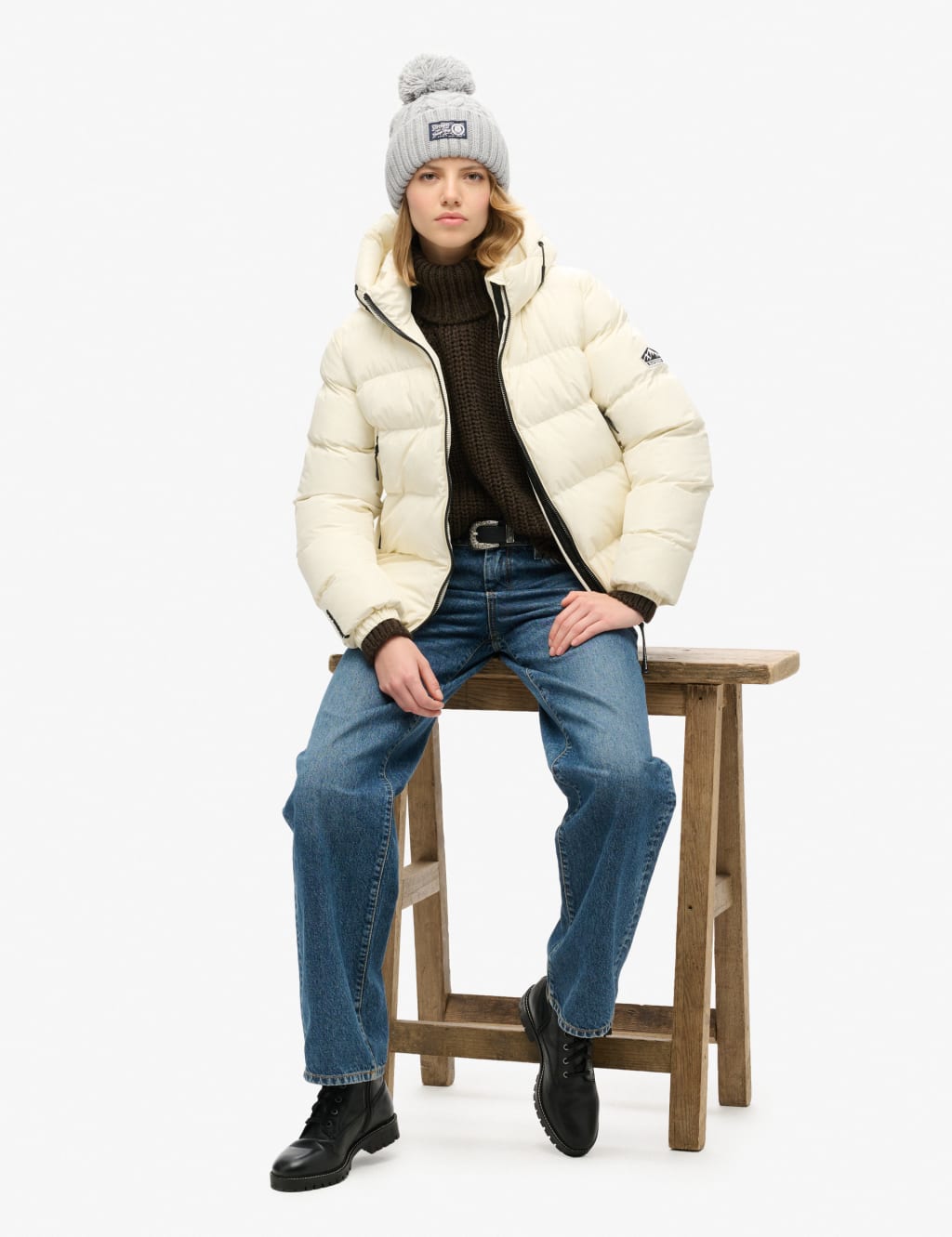 Padded Hooded High Neck Puffer Jacket 5 of 7