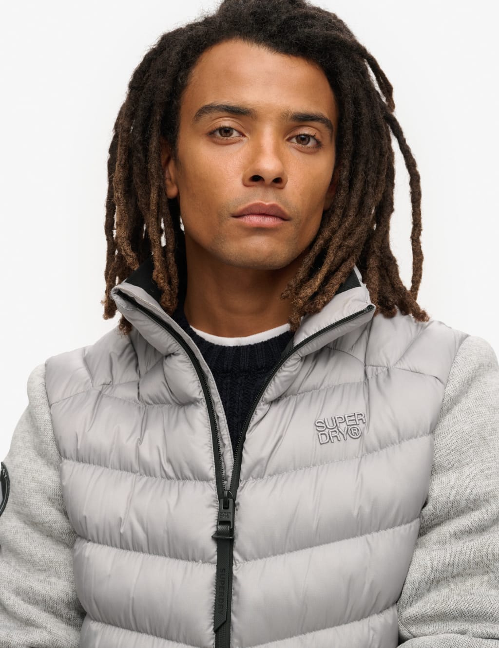 Padded Hooded Hybrid Puffer Jacket 3 of 6