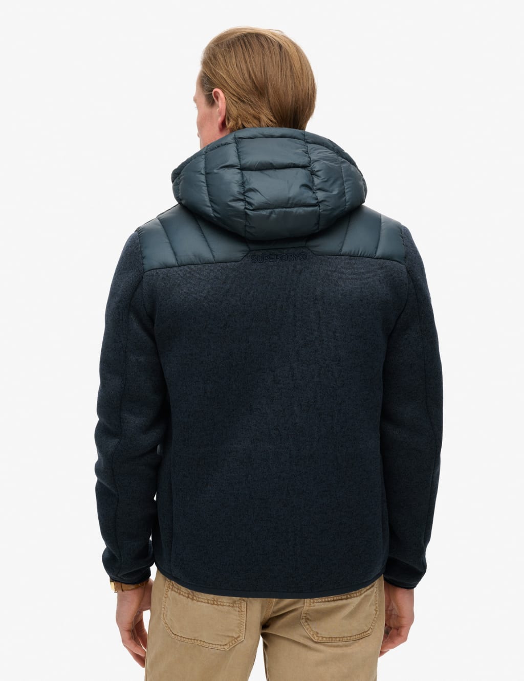 Hooded Knitted Hybrid Jacket 3 of 4