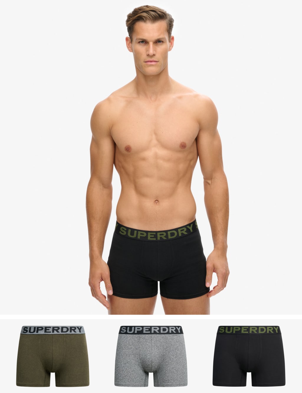 3pk Cotton Rich Boxers 1 of 8