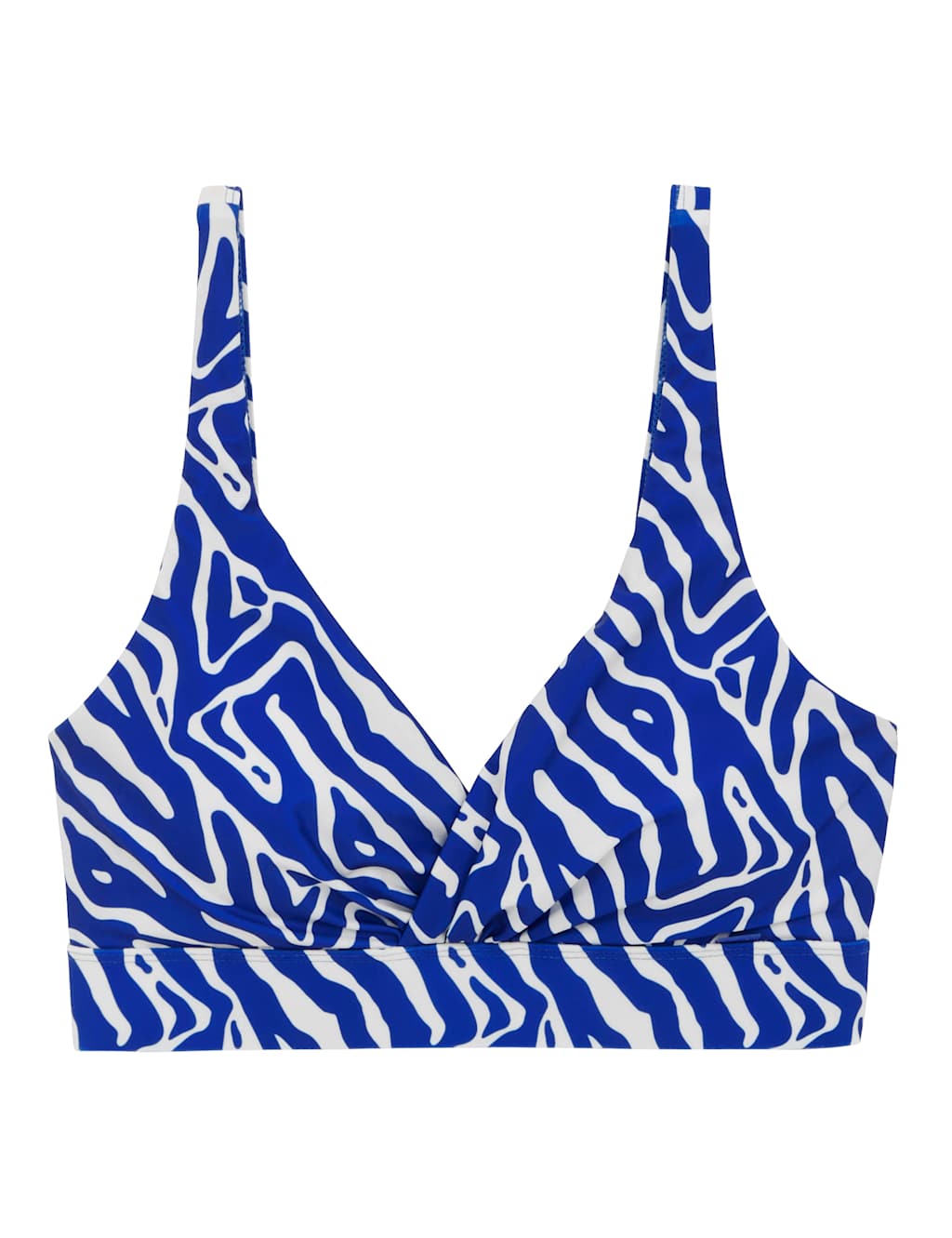 Paloma Striped V-Neck Bikini Top 2 of 6