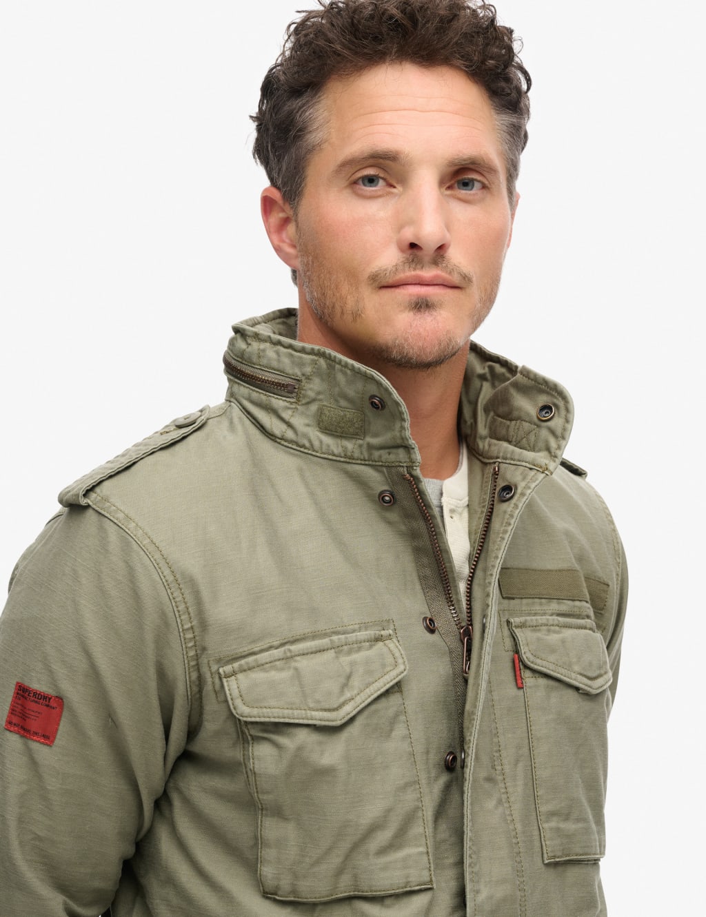 Pure Cotton Utility Jacket Superdry M S