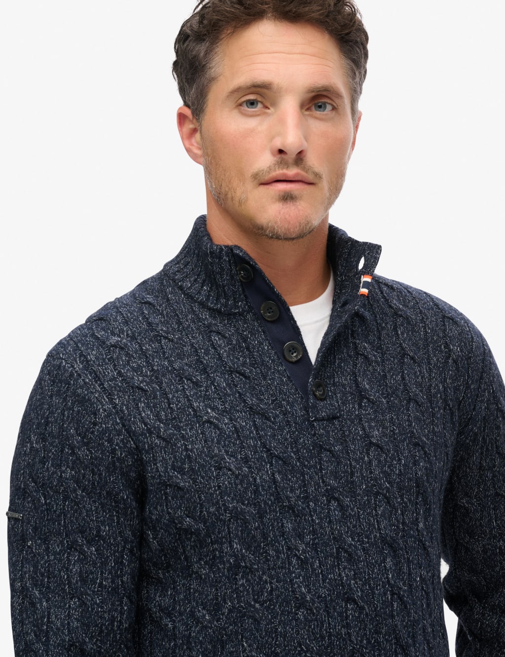 Button collar jumper best sale