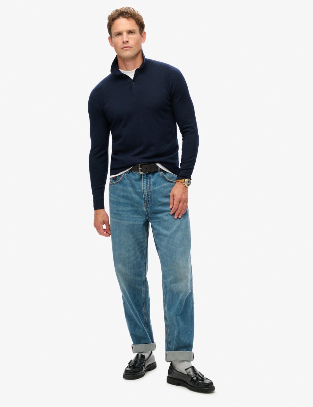 Merino Long Sleeve Polo Jumper 4 of 5