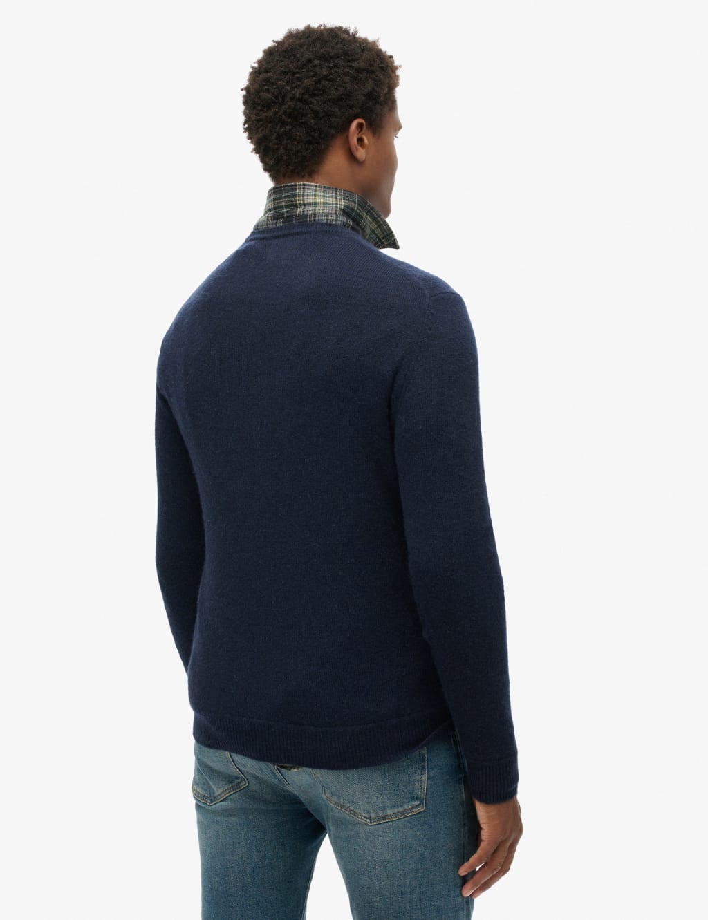 Wool Blend Ribbed Crew Neck Jumper 2 of 6