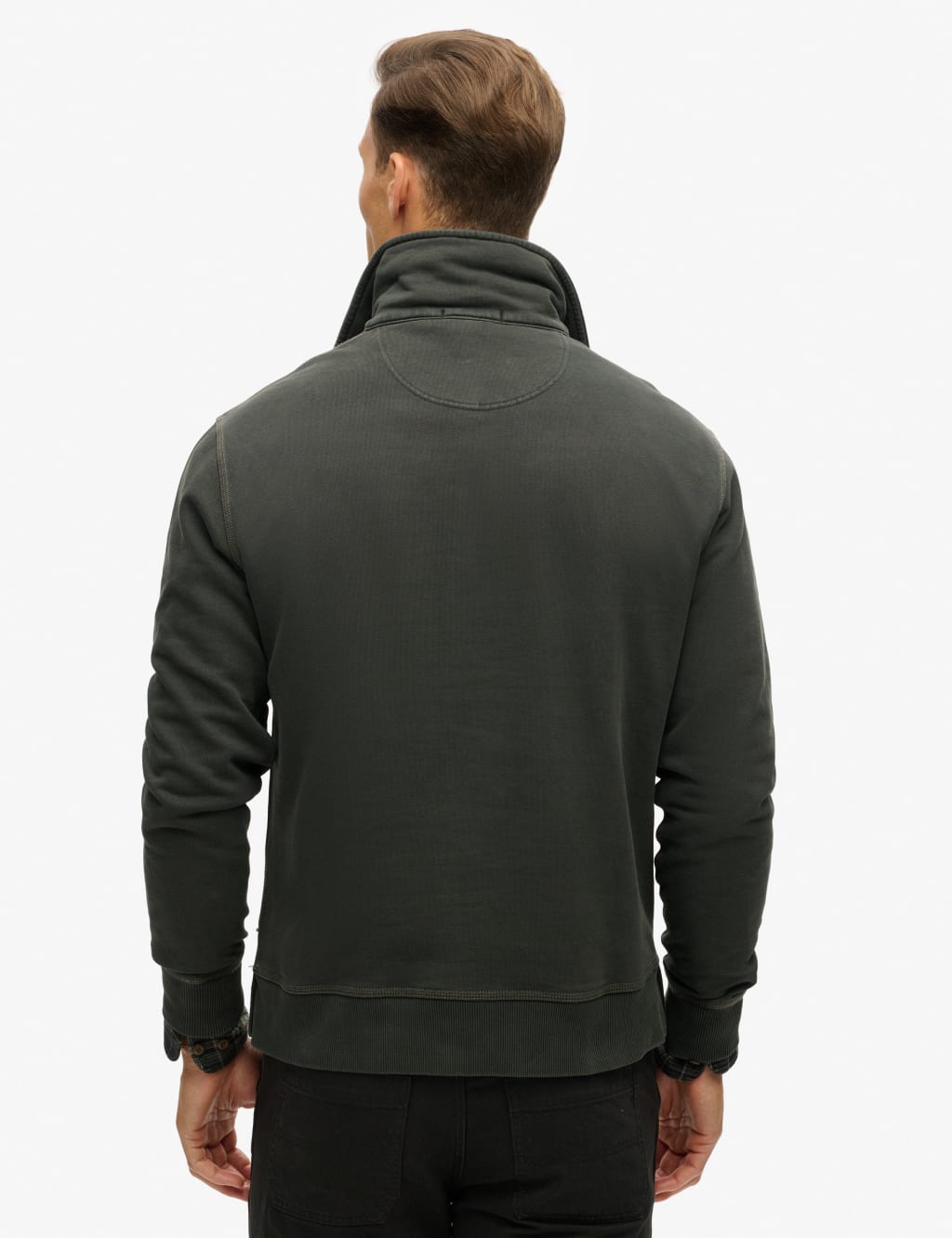 Pure Cotton Half Zip Long Sleeve Sweatshirt 5 of 6