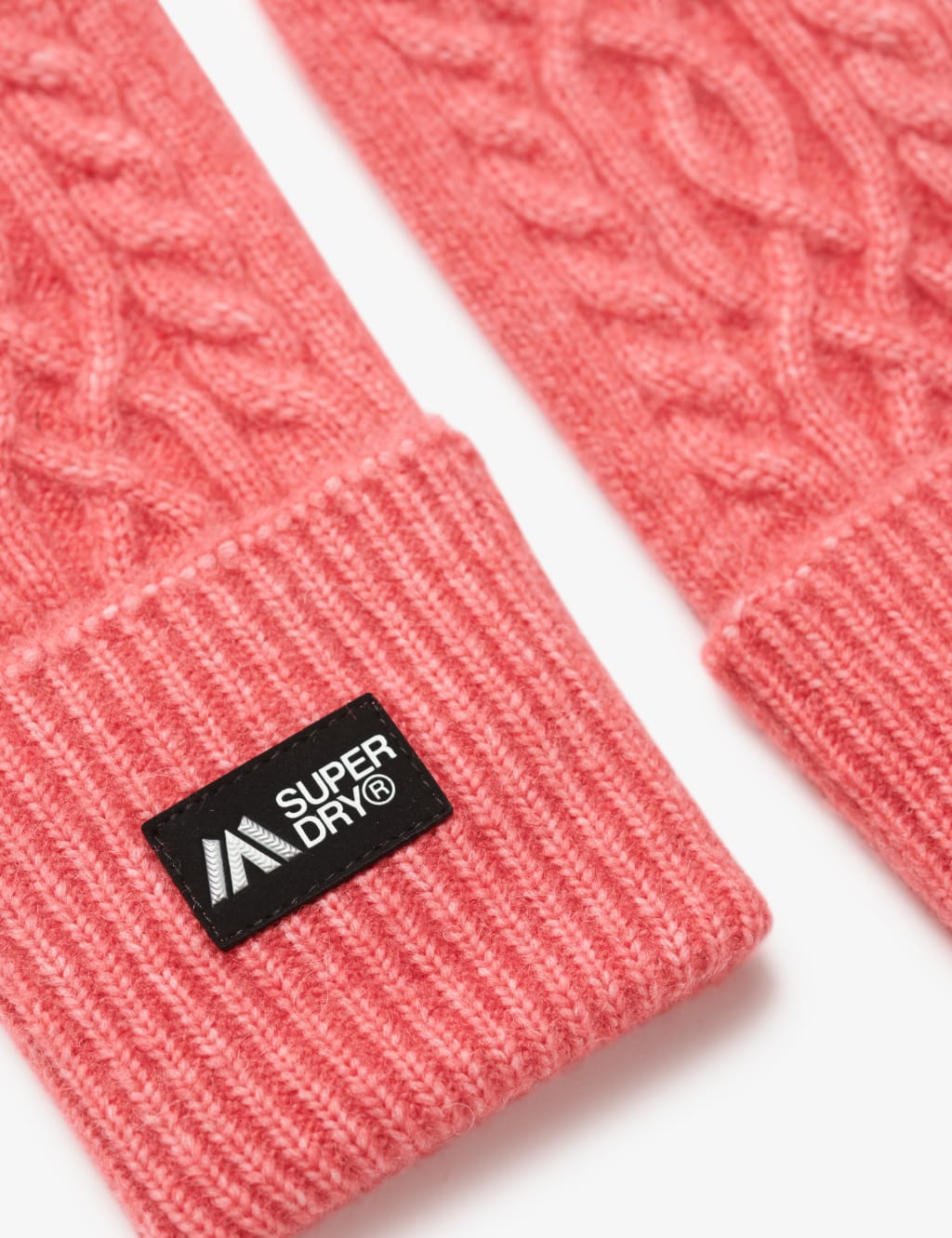 Cable Knit Handwarmer Gloves with Wool 3 of 3