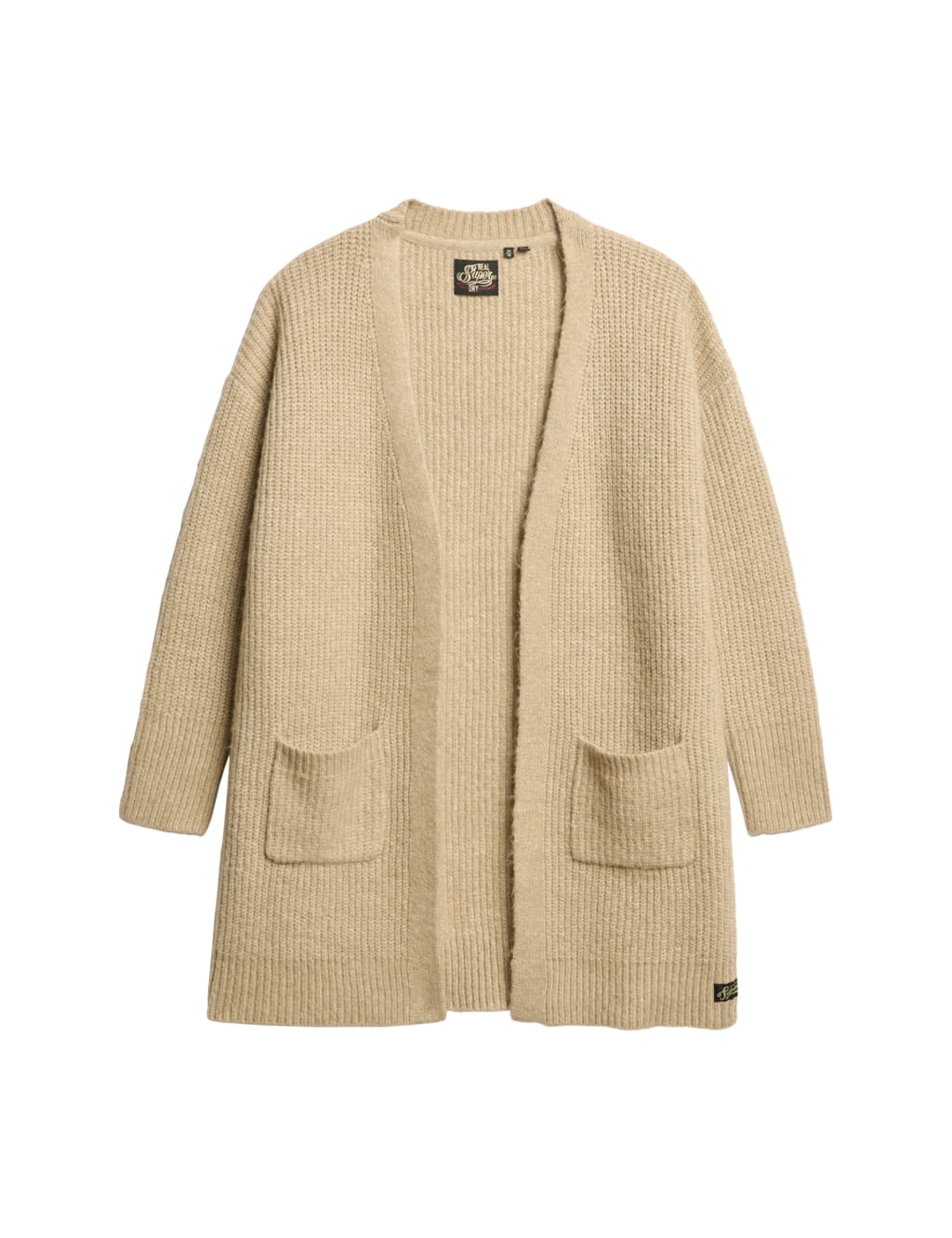 Knitted Ribbed Longline Cardigan 2 of 7