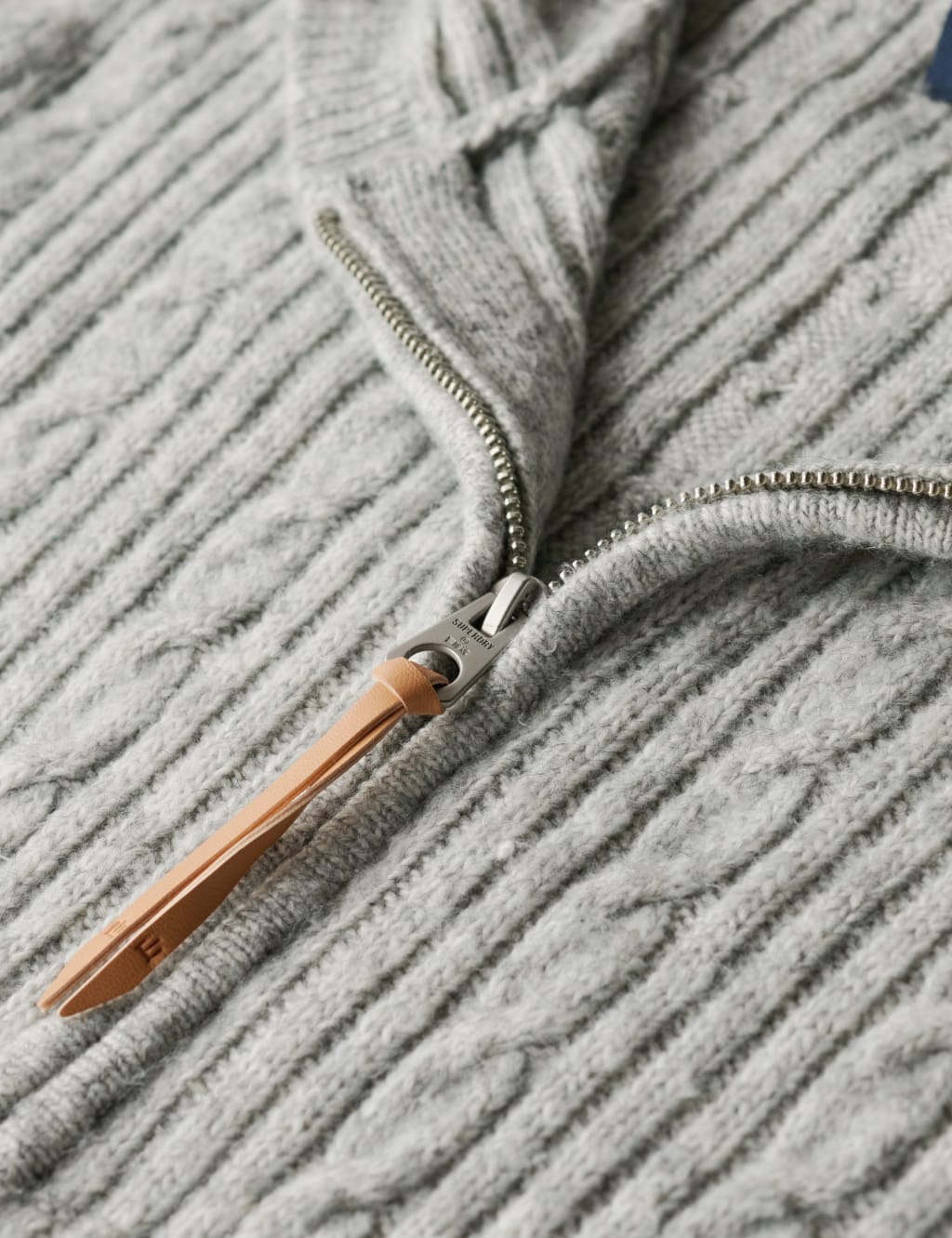 Cable Knit Zip Up Hoodie 6 of 6